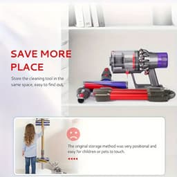 Verstelbare Buigbare Verlengstang voor Dyson V7/V8/V10/V11/V15 – 69cm – Inklapbare Aluminium Stang met Snelkoppeling – 180° Draaihoek – Onder Meubels – Lichtgewicht Accessoire voor Draadloze Stofzuigers — thumbnail 5
