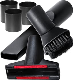 Dparts 3-delig stofzuiger hulpstukken set - plumeau - meubelborstel - spleetzuigmond - geschikt voor Miele Philips AEG Karcher Bosch Numatic Nilfisk - stofzuigermond - stofzuigermondstuk - stofzuigervoet - borstel - universeel opzetstuk zuigmond — thumbnail 1