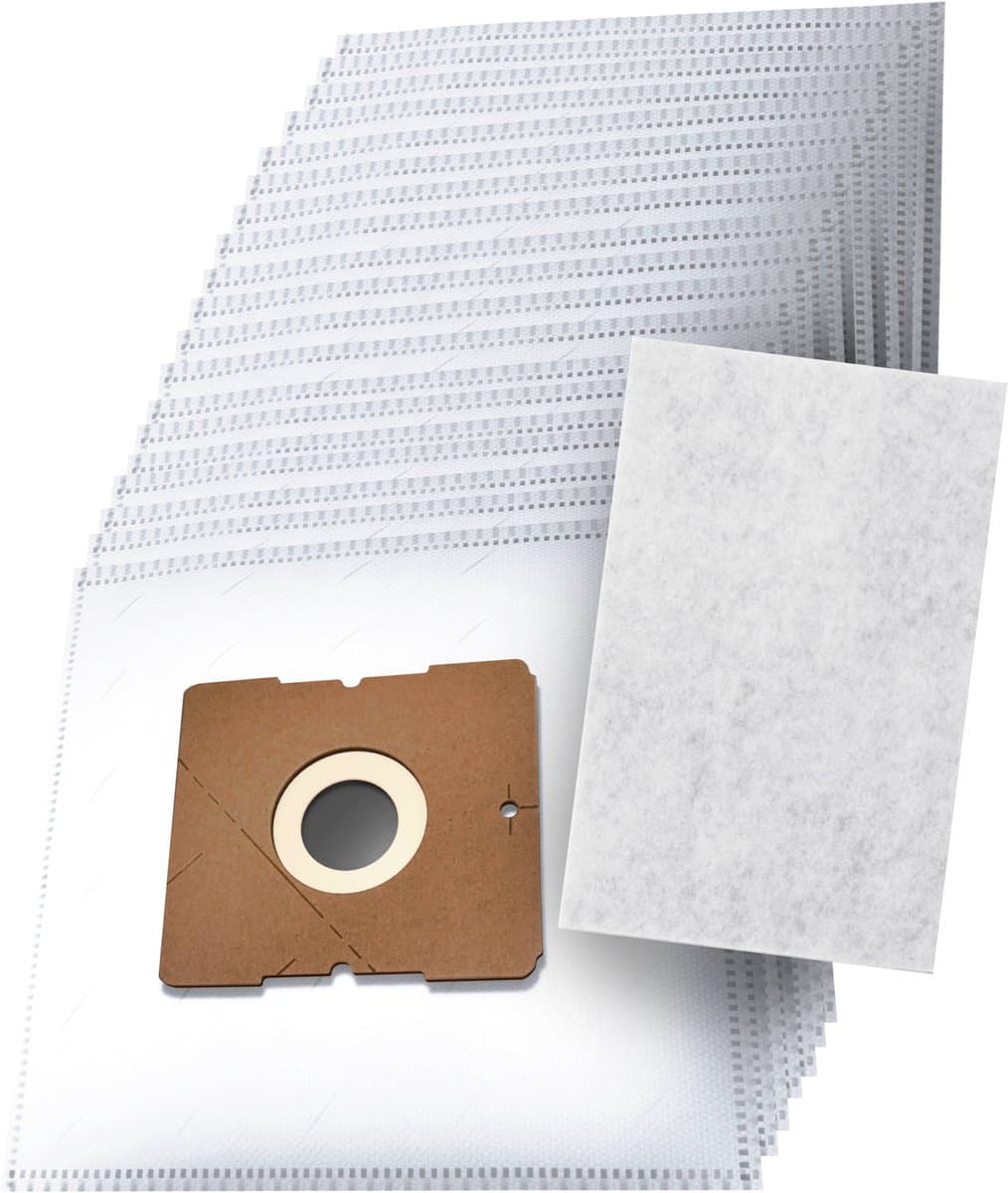 20x Dparts stofzuigerzakken en 1 filter geschikt voor Inventum - Tomado - Sauber - st306rza sz300 st306bza st306zza st308wza st154rza - Princess Silence Deluxe - tvc3001b tvc3001r tdb300 - V70 V20 - SB70 SB20 - PH95 stofzuigzakken — afbeelding 1