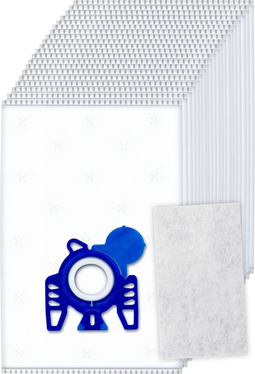20x Dparts stofzuigerzakken geschikt voor Miele GN - met motorfilter - HyClean 3D Efficiency gn stofzakken - Complete C2 C3 - Classic C1 - S8 S5 S2 - MI40 zakken — afbeelding 1