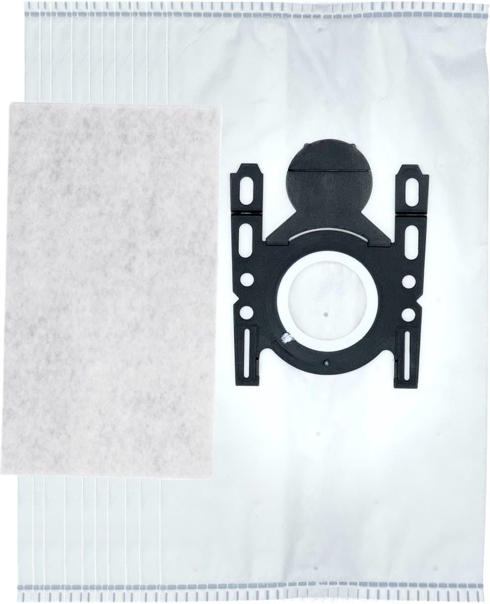 Fixem® Stofzuigerzakken geschikt voor Bosch/Siemens 577549, 00577549 - D/E/F/G/H, G-ALL, GXXL - Alpha en Activa series - Pro Parguet - Powermax - Freee - 10 Stuks + 1 Micro filter — afbeelding 1