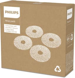 Philips HomeRun XV1452/10 – Originele Dweilpads voor HomeRun 5000-serie Robotstofzuiger – 2 Paar Wasbare Supervezel Dweilen — thumbnail 2