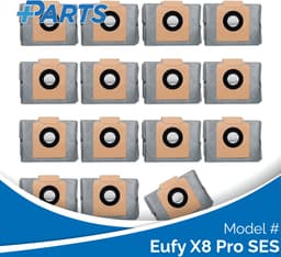 Eufy X8 Pro SES Stofzakken (15 Stuks, Plus.Parts® alternatief voor T29F70A2) — thumbnail 1