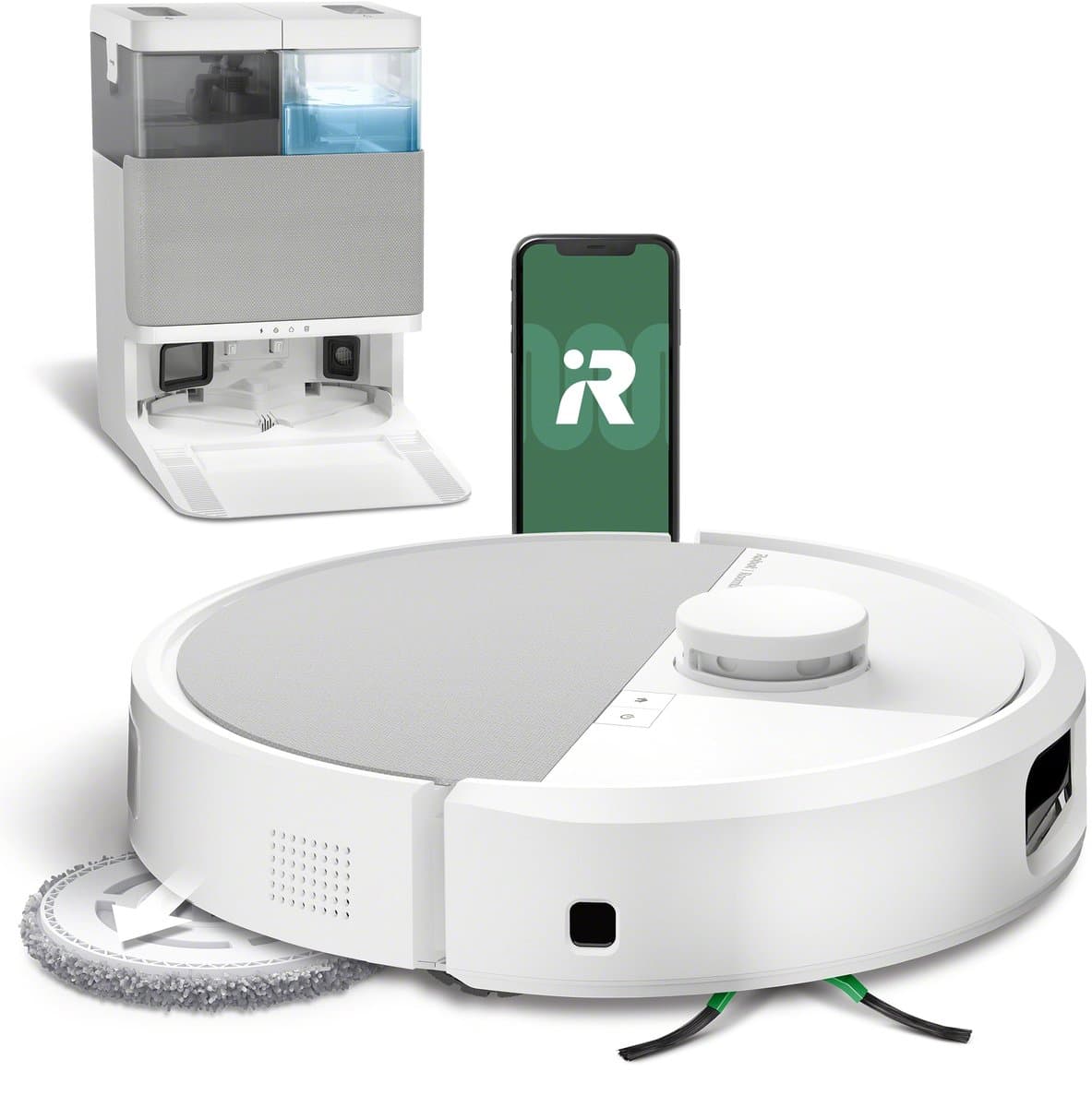iRobot Roomba® Plus 505 Combo Robot + Autowash™ Dock - Robotstofzuiger met Dweilfunctie - Wit - N1852 — afbeelding 1