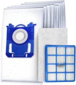 10x Dparts S-bag stofzuigerzakken - 1 HEPA filter - 1 motorfilter - geschikt voor Philips Performer Active - PerformerActive - nr. CP0425/01 - 432200493941 - FC8021 - FC8021/03 — thumbnail 1