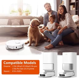 PolkaHome® Complete Accessoireset geschikt voor Dreame L10s Ultra, L10 Ultra, L10s Pro, L10s Pro Gen 2, L10 Prime, L10 Pro & Xiaomi X10+, X20+ – Hoofdborstel, Filters, Stofzakken, Zijborstels en Dweilpads — thumbnail 5