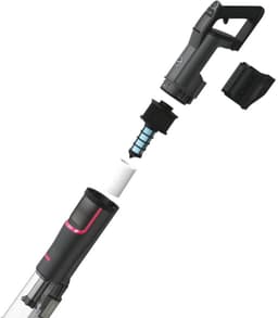 Hoover Steelstofzuiger HFX10H 011 - 2-in-1 functie; stofzuiger en kruimeldief - Krachtige Draadloze Stofzuiger - Zakloos - HEPA-filter - LED verlichting - Inclusief opzetstukken - ANTI-TWIST - Titanium - 1,2L - 365W - 10 jaar garantie op onderdelen — thumbnail 5