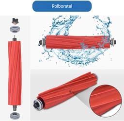 Veegmachine accessoires - Roborock veegrobot S7 MaxV Ultra / S7 MaxV / S7 Plus / S7 Max / S7 / S7 Pro Ultra Robotstofzuiger accessoires - 4 moppen + 2 hoofdborstels + 4 zijborstels + 4 filters + 2 schoonmaakborstels — thumbnail 2
