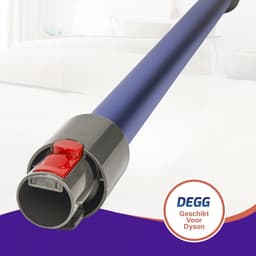 DEGG® - 2-Delige Steelstofzuiger set - Geschikt voor Dyson V10, V11, V15, V7 en V8 - Zuigmond + Zuigbuis (blauw) - Premium Kwaliteit — thumbnail 4