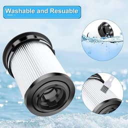Set van twee fijnstoffilters Geschikt voor Miele Triflex HX1 stofzuigers, Miele HX-FSF cartridgefilters — thumbnail 2