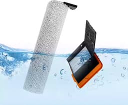 8 STUKS HEPA filter - geschikt voor UWANT D100 - D100 PLUS - D100 PRO - V8 & V10 - D5 - D5 PRO - A60 - A100 - A558 - voor robotstofzuiger - 62*57*29mm - met reinigingsborstel — thumbnail 5