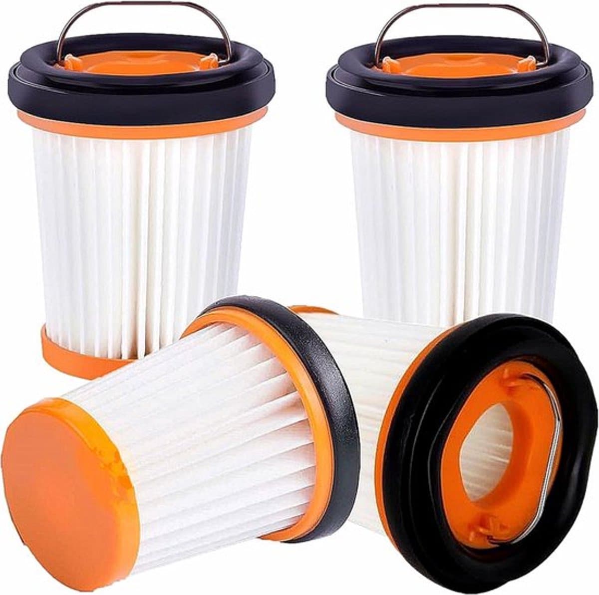 Geschikt voor Shark W1, W2, W3, WV200, WV201, WV205, WV220 draadloze handstofzuigers - Stofzuiger onderhoud en reinigings accessoires4-pack WV201 stofzuigerfilters — afbeelding 1