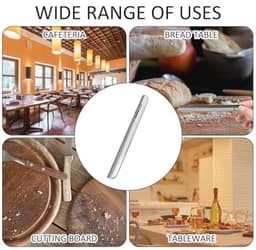 Compacte Kruimelverwijderaar van Roestvrij Staal met Gebogen Rand - Ideale Accessoire voor een Schone Tafel — thumbnail 4
