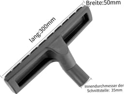 Gelijkwaardige aan origineel, Harde vloeren zuigmond 35 mm - Extra lang natuurhaar & rubberen wieltjes - Geschikt voor parket, tegels en laminaat — thumbnail 2