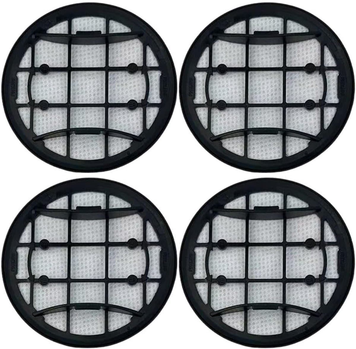 OIMG 4 stuks HEPA-filter vervangingsfilters geschikt voor VC7000/8000 Serie XC7053 XC7055 XC7057 XC8055 XC8057 XV1681/01 draadloze stofzuigers, schuim - en inlaatfilters - wasbaar en herbruikbaar — afbeelding 1