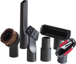 Daity 6-delig stofzuiger hulpstukken set - geschikt voor Miele - Philips - AEG - Karcher - Bosch - Numatic - Nilfisk - meubelborstel - spleetzuigmond - stofzuigermond - stofzuigermondstuk - stofzuigervoet - borstel - universeel zuigmond — thumbnail 1