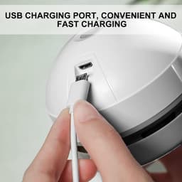 Tafelstofzuiger USB Oplaadbare Tafelstofzuiger Draagbare Draadloze Mini Stofzuiger met Hoge Zuigkracht en 120 Minuten Gebruikstijd voor Bureau, Kantoor, Auto, School — thumbnail 3