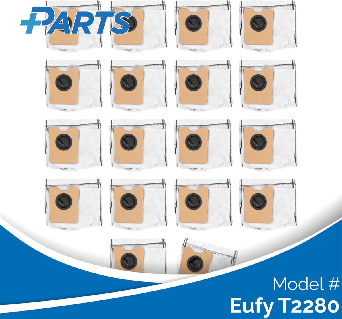 Eufy T2280 Stofzakken (18 Stuks, Plus.Parts® alternatief voor T290A / T291C) — afbeelding 1