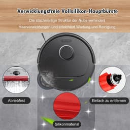 26 stuks accessoires geschikt voor Roborock QV 35A/QV 35S robotstofzuiger, 2 hoofdborstels, 6 stofzakken, 6 dweilpads, 4 HEPA-filters, 6 zijborstels, 1 reinigingsborstel, 1 schroevendraaier — thumbnail 2