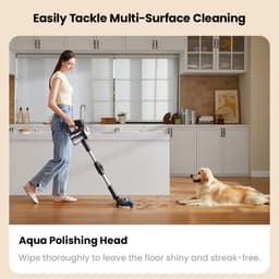 ​JIMMY JV9 Pro Aqua Cordless Vacuum Cleaner - 160AW Suction Wet and Dry Cleaning 45min Runtime HEPA Filter LED Display​​ — thumbnail 4