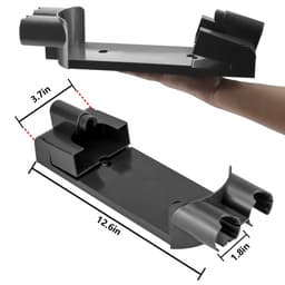 1stuk - Stofzuigeraccessoire - Wandbevestigingsbeugel - Compatibel met Dyson V7 V8 oplaadstation - Opladen en opbergen - Wandbevestigingsbeugel - Draadloze stofzuiger - Zwart — thumbnail 2