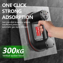 Elektrische Zuignap voor Tegels en Glas - 300 KG Zuigkracht met LCD-Scherm en 4500 mAh Batterij — thumbnail 2