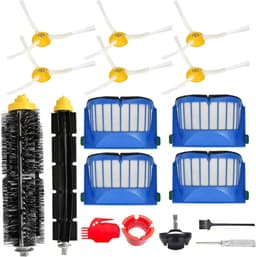 Vervangonderdelen Accessoires Kit gescht voor iRobot Roomba 675 694 692 614 670 677 671 691 676 639 679 615 600 Serie Robotstofzuiger Bevestiging, 1 Voorwiel, 1 Borstel, 6 Zijborstels, 4 Filters — thumbnail 1
