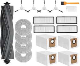PolkaHome® Complete Accessoireset geschikt voor Dreame L10s Ultra, L10 Ultra, L10s Pro, L10s Pro Gen 2, L10 Prime, L10 Pro & Xiaomi X10+, X20+... Hoofdborstel, Filters, Stofzakken, Zijborstels en Dweilpads. Onderdelen — thumbnail 1