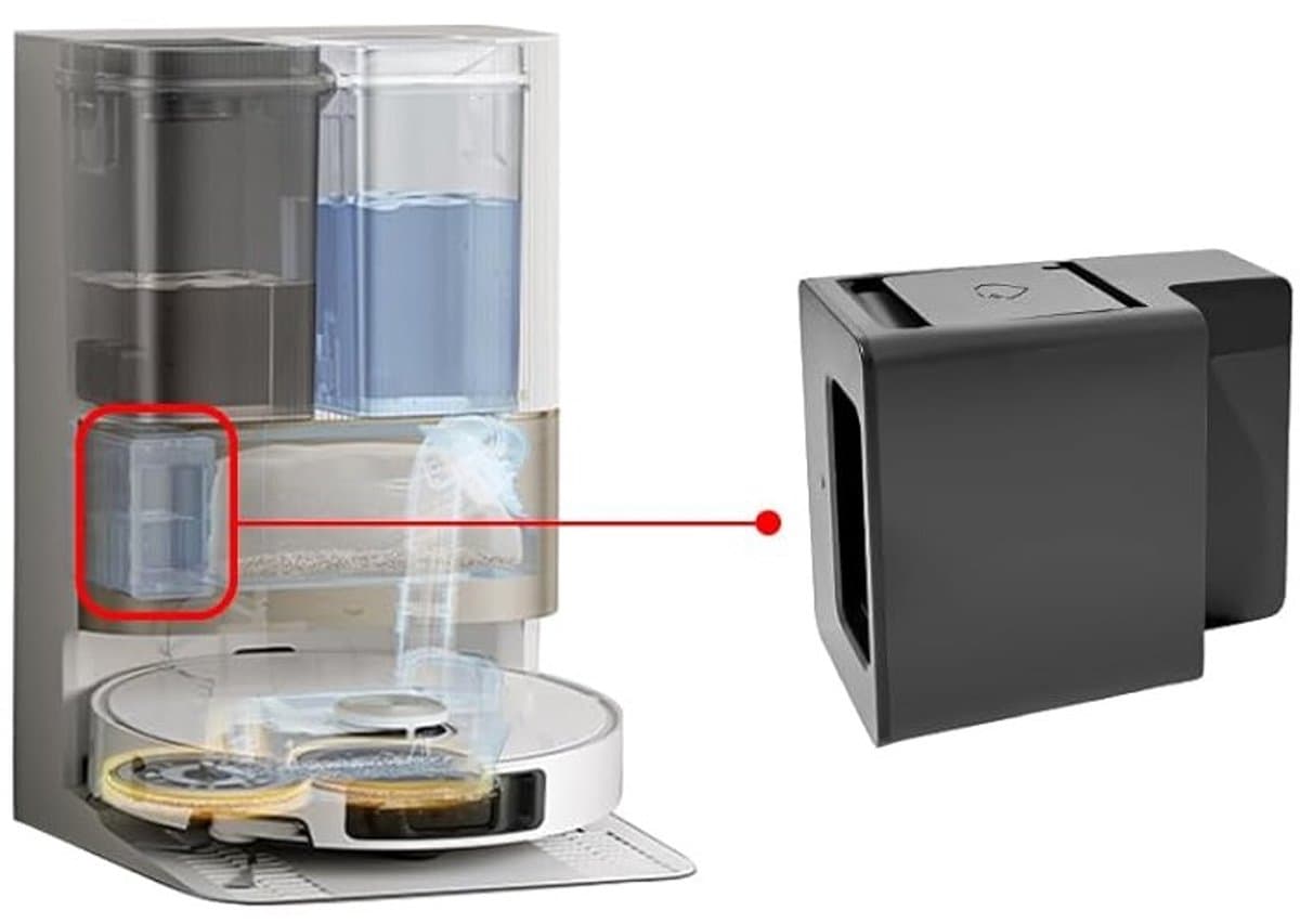 detergent tank - reinigingsoplossingsmodule compatibel met Dreame L10s HEAT — afbeelding 1