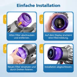 Filter voor Dyson V11 - 3 stuks vervangingsfilters geschikt voor Dyson V11 Animal/Absolute/Torque Drive/Fluffy/Extra/Complete Pro/V15 Detect/ SV14 SV17 SV22 accustofzuiger, vervanging — thumbnail 2