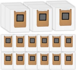 15 stuks-Vervangende stofzakken voor de Eufy Omni E28/E25/E20 robotstofzuiger-geschikt voor wegwerpstofzuigers-stofzakken voor de stofzuiger-vervangende stofzak. — thumbnail 1
