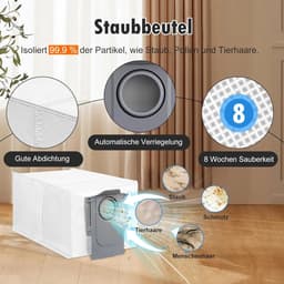 26 stuks accessoires geschikt voor Roborock QV 35A/QV 35S robotstofzuiger, 2 hoofdborstels, 6 stofzakken, 6 dweilpads, 4 HEPA-filters, 6 zijborstels, 1 reinigingsborstel, 1 schroevendraaier — thumbnail 5