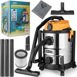 COIL Nat- en Droogzuiger - 1300W - 25L - met Stopcontact, Blaasfunctie en HEPA-filter – Krachtige Industriële Stofzuiger voor Werkplaats en Bouw - 220-240 V - 18 kPa — thumbnail 1