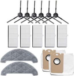 Set van 15 stofzakken, dweilen en zijborstels geschikt voor de Xiaomi Viomi S9 robotstofzuiger — thumbnail 1