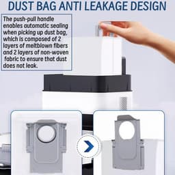 PolkaHome® Accessoires Vervangende geschikt voor Roborock Q Revo S, Qrevo Pro, Qrevo Plus Robotstofzuiger. 1 Hoofdborstel, 4 zijborstels, 4 HEPA-Filters, 4 Reinigingsdoeken, 4 Stofzakken — thumbnail 4