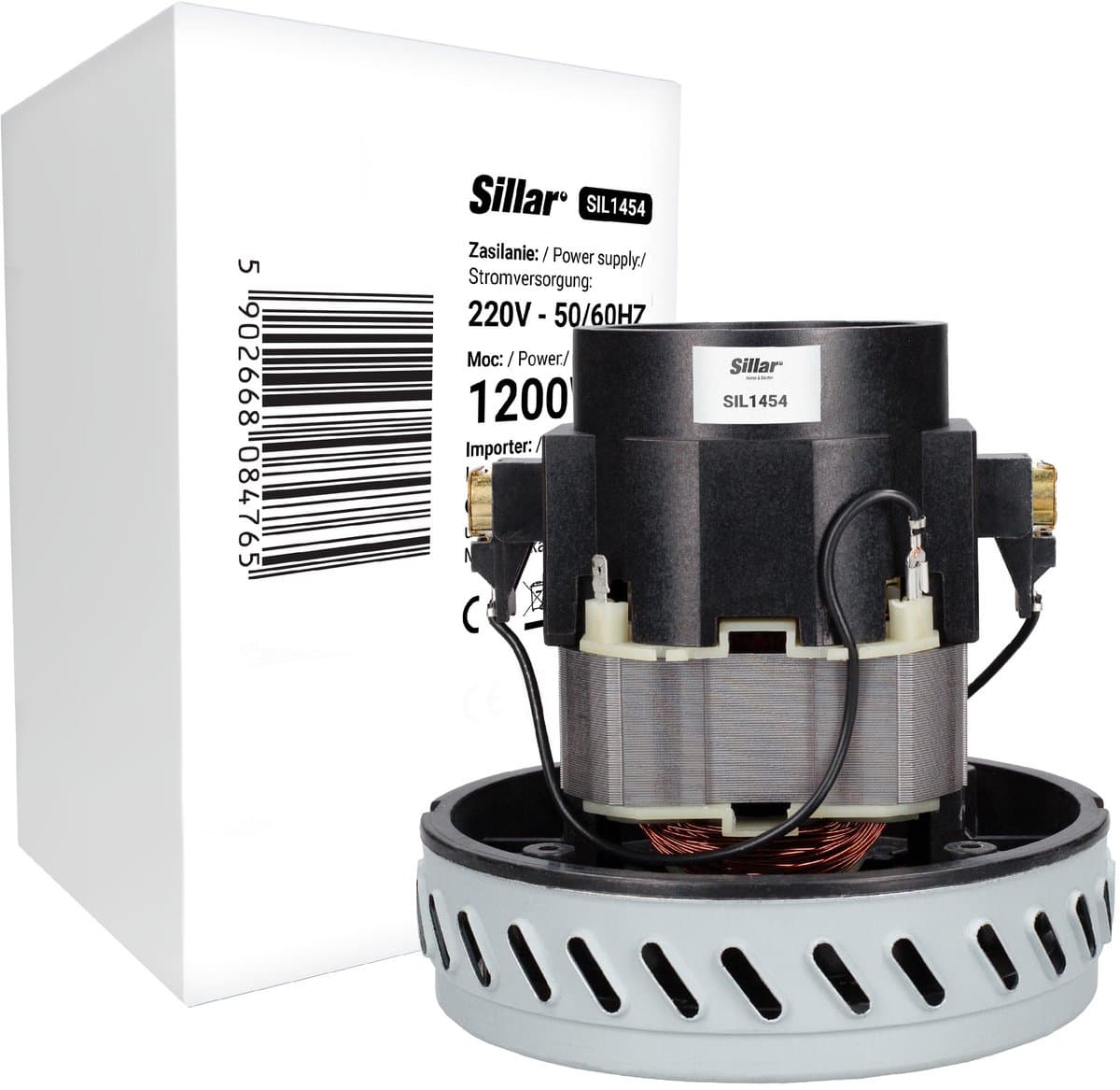 Sillar, Stofzuigermotor 1200W - 2-turbine - vervanging - geschikt voor stofzuiger Karcher NT48/1 NT27/1 WD5.200 - 220V - 50/60Hz — afbeelding 1