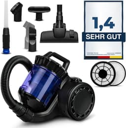 Florixa® Steelstofzuiger met snoer - Steelstofzuiger - Stofzuiger - Zwart - 112cm x 25cm x 58cm — thumbnail 1