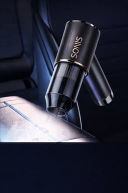 SoNis Mini Stofzuiger Draadloos – Auto - Kantoor - Kruimeldief compact & Oplaadbaar – Handstofzuiger - Inclusief 3 Opzetstukken – HEPA-Filter – Compressor handig voor ballonen , zwembandjes etc. — thumbnail 2