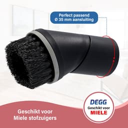 DEGG® - Stofzuiger Plumeau 35mm - Geschikt voor Miele - Opzetstuk Stofzuiger - Stofzuiger Mond - Opzetborstel - Plumeau Stofzuiger Mondstuk - Stofzuiger Hulpstuk - Plumeau Compact — thumbnail 2