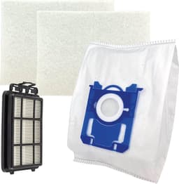Multaparts® stofzuigerzakken set met filters geschikt voor Electrolux EB31 / EB51 / EEG4 serie | Set met stofzuigerzakken type S-BAG (10 x), motorfilter (2 x), HEPA filter — thumbnail 1