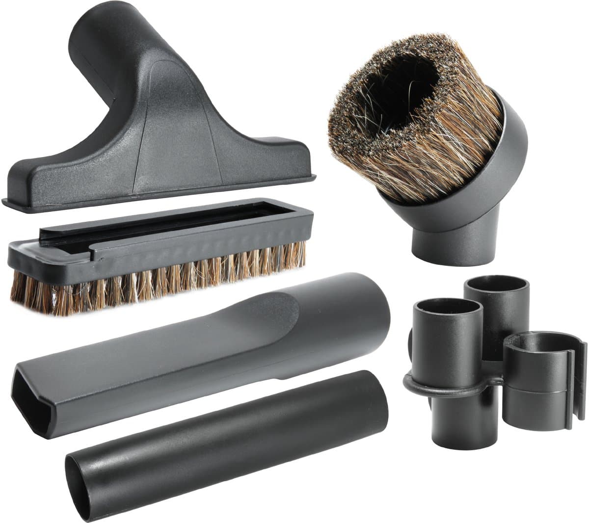 Dparts 5-delig hulpstukken set geschikt voor Numatic - past op elke Henry en Hetty stofzuiger - James George Charles - met buishouder - plumeau - meubelborstel - zuigmond - stofzuigermond - stofzuigermondstuk - stofzuigervoet - borstel - universeel — afbeelding 1