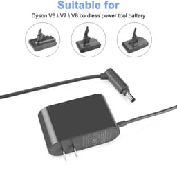 Voeding Adapter Geschikt Voor Dyson V6 V7 V8 Dc62 En V15 Series - Kabellengte 1.5 Meter - 26.1v - Vervangende Stekker Geschikt Voor Dyson Steelstofzuigers - Oplader Geschikt Voor Dyson - Lader Met LED Indicatie — thumbnail 4