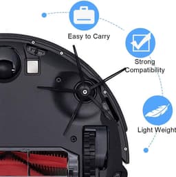 Set van 2 siliconen zijborstels voor stofzuigers - accessoires voor S50 T6 T7 S5 S6 S7 - verbeterde reinigingstechnologie — thumbnail 3