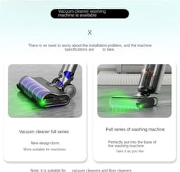 Geschikt voor 2 stuks Stofdetectorlamp Stofzuiger Ledlamp Dierenhaardetectorlamp Groen Ledlamp Stofzuigerkop — thumbnail 5