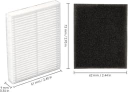 (4 Stuks) L60 L50 HEPA-filters Geschikt voor Eufy L60, L60 Hybrid, L60 SES, L50 SES, L50-serie Robotstofzuiger, Hepa-Filterset, Vervangende Onderdelen, Met Schuimfilter 4 Sets — thumbnail 5