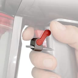 Schakelaar Vergrendeling geschikt voor Dyson V15 V11 V10 V8 - Trigger - Onderdelen Steelstofzuiger - Accessoires - vergrendelbare aan/uit-schakelaar, bevrijd uw vingers - grijs/rood — thumbnail 2