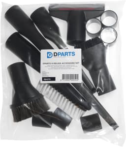 Dparts 6-delig stofzuiger hulpstukken set - geschikt voor Miele Philips AEG Karcher Bosch Numatic Nilfisk - plumeau - meubelborstel - spleetzuigmond - stofzuigermond - stofzuigermondstuk - stofzuigervoet - borstel - universeel opzetstuk zuigmond — thumbnail 5