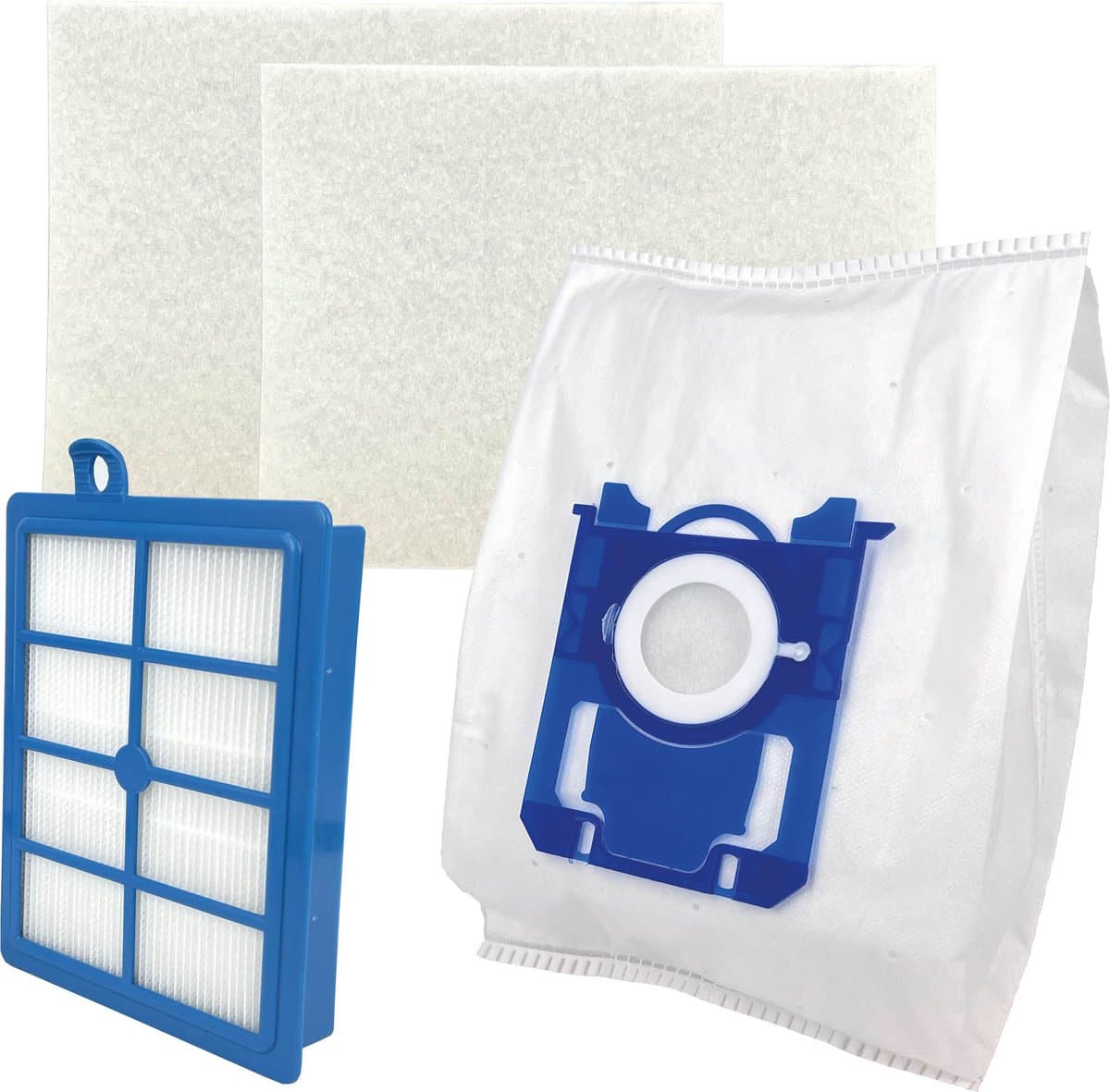 Multaparts® stofzuigerzakken set geschikt voor AEG 6000 serie (Animal 6000, Clean 6000, Hygienic 6000, Allergy 6000*) | Set met stofzuigerzakken type S-BAG (10 x), motorfilter (2 x), HEPA filter — afbeelding 1