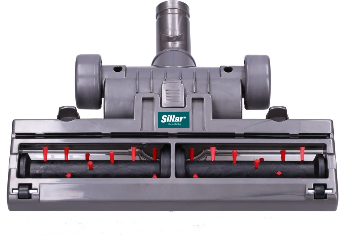 Sillar, borstel voor stofzuiger, met wieltjes, met beweegbare bevestiging, nylon borstelharen, vervangingsonderdeel, geschikt voor DYSON DC19T2, DC23, DC23T2, DC29, DC32 — afbeelding 1
