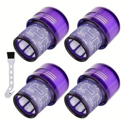17 Parts – 4-Pack HEPA Motorfilters 970013-02 – Geschikt voor Dyson V11 & V15 Steelstofzuigers – Compatibel met SV14, SV17, SV22 – Wasbare Vervangende Filters – Voor Absolute, Pro, Total Clean, Torque Drive, Animal & Parquet — thumbnail 1